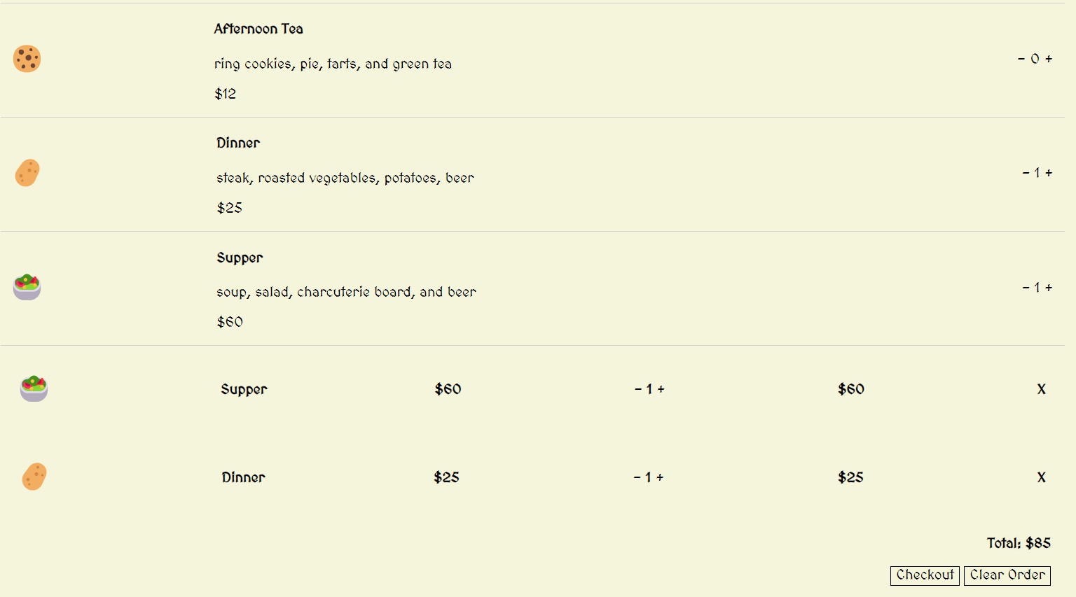 Green Dragon Pub Ordering App
